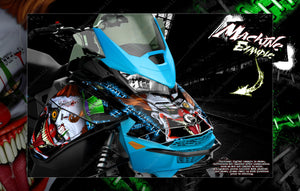 Ski-Doo Gen 4 Partial Wrap Graphics Kit For Mxz Summit Renegade Adrenaline 'Stiff Upper Lip' - Darkside Studio Arts LLC.