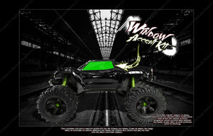 Window Graphics Fit Traxxas X-Maxx Summit E-Revo Rustler Slash E-Maxx - Darkside Studio Arts LLC.