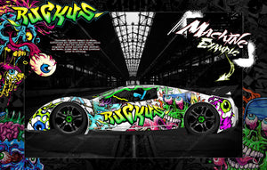 'Ruckus' Graphics Wrap Skin Fits Traxxas Xo-1 Supercar Lexan Body Tra6411 - Darkside Studio Arts LLC.