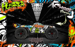 'Hustler' Themed Graphics Wrap Skin Fits Arrma Kraton 8S / 6S Graphics Body # Ar406050, Ara409004 - Darkside Studio Arts LLC.