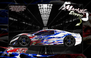 'Ripper' Graphics Wrap Skin Fits Traxxas Xo-1 Supercar Lexan Body Tra6411 - Darkside Studio Arts LLC.