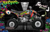 Graphics Kit For 'Ruckus' Full Coverage Wrap Decal Fits Yamaha Yfz450 Yfz450R Yfz450X | Darkside Studio Arts LLC.