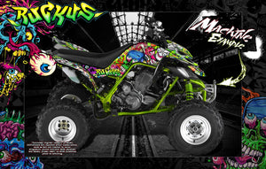 Graphics Kit For 'Ruckus'  Wrap For Yamaha Raptor 660 Yfm660 Quad Decal - Darkside Studio Arts LLC.