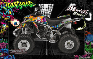 Graphics Kit For 'Ruckus'  Wrap Decal  Fits Yamaha Blaster Atv 1990-2006 - Darkside Studio Arts LLC.