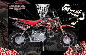 Graphics For Honda 2004-2022 Crf50 Pitbike  Decals "Lucky" Wrap Joker Jester - Darkside Studio Arts LLC.