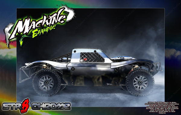 'Str8 Chrome' Skin Kit Cut To Fit Losi 5Ive-T / Rovan / King Motor 30 ...