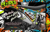 Graphics Kit For 'Hustler' Full Coverage Wrap Decal Fits Yamaha Yfz450 Yfz450R Yfz450X | Darkside Studio Arts LLC.