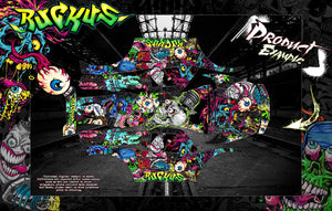 'Ruckus' Themed Graphics Wrap Kit Hop Up Skin Fits Losi Mtxl Monster Truck Body # Los250105 - Darkside Studio Arts LLC.