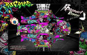 'Ruckus' Themed Graphics Wrap Kit Hop Up Skin Fits Losi Mtxl Monster Truck Body # Los250105 - Darkside Studio Arts LLC.
