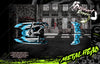 'Metal Head' Fits Pro Boat Zelos 48G Zelos 36" Partial Skin Wrap Hull Decal Graphics Kit | Darkside Studio Arts LLC.