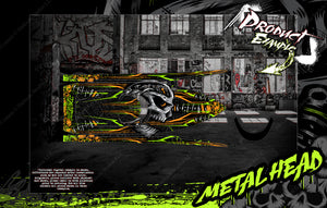 'Metal Head' Fits Pro Boat Recoil 2 Veles Impulse 32 Shockwave Sonicwake 36" Zelos 36" (Miss Geico) - Darkside Studio Arts LLC.