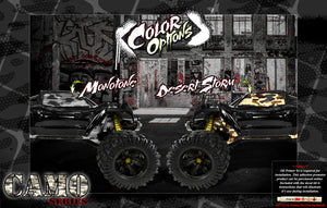 'Camo' Skin Decal Accessory Graphics Kit Fits Traxxas Maxx 4S -V1 Only- 1/10 Chassis / Shock Tower - Darkside Studio Arts LLC.