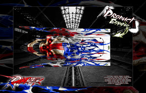'Ripper' Skull Flag Themed Graphics Skin Wrap Fits Pro Boat Veles Impulse 32 Shockwave Sonicwake 36" Zelos 36" (Miss Geico) - Darkside Studio Arts LLC.