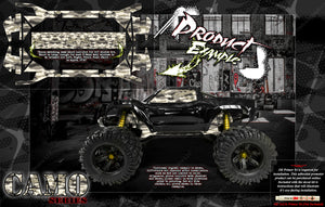 'Camo' Themed Aftermarket Graphics Fits Shock Towers On Traxxas X-Maxx 6S 8S Chassis - Darkside Studio Arts LLC.