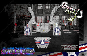 'Afterburner' Jet Themed Hop Up Skin Wrap Fits Kraken Vekta.5 / Sidewinder / Tsk B Class 1 Body Panels - Darkside Studio Arts LLC.