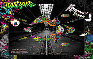 'Ruckus' Graphic Wrap Fits Ktm 1998-2008 50Sx 65Sx Ktm65 Ktm50 Sx65 Sx50 - Darkside Studio Arts LLC.