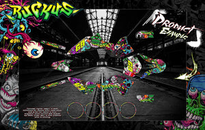 'Ruckus' Graphic Wrap Fits Ktm 1998-2008 50Sx 65Sx Ktm65 Ktm50 Sx65 Sx50 - Darkside Studio Arts LLC.