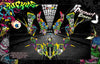 Graphics Kit For For Kawasaki Kfx400 Suzuki Ltz400 2003-2019 Wrap 'Ruckus' With Custom Color Choice | Darkside Studio Arts LLC.