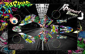 Graphics For Honda 2013-2023 Crf110F Cr125F  Decals "Ruckus" Zombies Wrap - Darkside Studio Arts LLC.