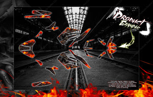'Hell Ride' Themed Graphics Wrap Skin Kit Fits Ktm Superduke 1290 / 1290Gt 2013-2020 - Darkside Studio Arts LLC.