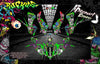 Graphics Kit For For Kawasaki Kfx400 Suzuki Ltz400 2003-2019 Wrap 'Ruckus' With Custom Color Choice | Darkside Studio Arts LLC.