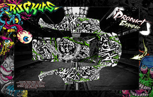 'Amped' Graphics Wrap Skin Fits Traxxas E-Revo / E-Revo 2.0 / Rustler / Rustler 4X4 - Darkside Studio Arts LLC.