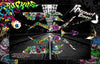 Graphics Kit For Yamaha Raptor 350 Wrap 'Ruckus' Fits Oem And Most Aftermarket Fenders And Parts | Darkside Studio Arts LLC.