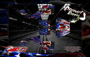 'Ripper' Graphics Skin Hop Up Kit Fits Kraken Vekta.5 / Sidewinder / Tsk B Class 1 Body Panels - Darkside Studio Arts LLC.