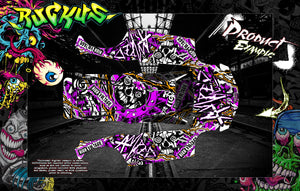 'Amped' Graphics Wrap Skin Fits Traxxas E-Revo / E-Revo 2.0 / Rustler / Rustler 4X4 - Darkside Studio Arts LLC.