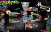 Graphics Kit For 'Ruckus' Wrap Decal Fits Yamaha Blaster Atv 1990-2006 | Darkside Studio Arts LLC.