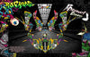 Graphics Kit For For Kawasaki Kfx400 Suzuki Ltz400 2003-2019 Wrap 'Ruckus' With Custom Color Choice | Darkside Studio Arts LLC.