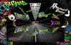 Graphics Kit For Yamaha Raptor 50 Raptor 90 Wrap 'Ruckus' Fits Oem And Most Aftermarket Fenders And Parts | Darkside Studio Arts LLC.