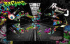 Graphics Kit For 'Ruckus' Full Coverage Wrap Decal Fits Yamaha Yfz450 Yfz450R Yfz450X | Darkside Studio Arts LLC.