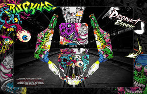 'Ruckus' Hop Up Graphics Kit For Losi Super Baja Rey 1.0 / 1.0 Super Rock Rey Fits Los250035 / Los350002 - Darkside Studio Arts LLC.