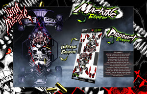 'War Machine' Aftermarket Chassis Skin Wrap Fits Traxxas Drag Slash 2Wd Lcg / 4Wd Mudboss Racing - Darkside Studio Arts LLC.