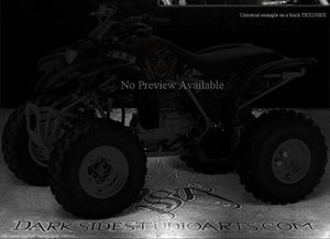 Graphics For Honda Trx250Ex 2001-2005 "The Jesters Grin"   For Black Parts 02 03 - Darkside Studio Arts LLC.