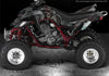Graphics Kit For Yamaha Raptor 660 White Decal "The Outlaw" Fender Parts 660R 05 06 | Darkside Studio Arts LLC.