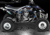 Graphics Kit For Yfz450 Yamaha "The Freak Show" Blue Accents For White Plastics Parts | Darkside Studio Arts LLC.