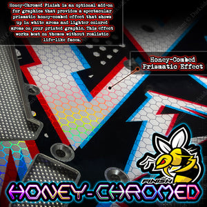 Graphics For Honda 2004-2009 Crf250  Wrap "Hustler" Decal Sticker  With Rim  Crf250R - Darkside Studio Arts LLC.